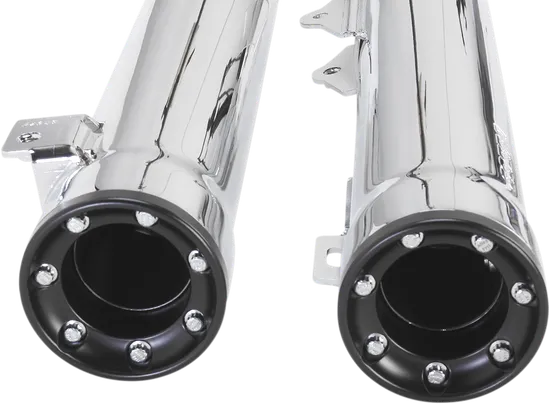 Cobra Chrome 3in Straight Cut Slip On Muffler w Race Pro Tip