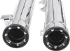 Cobra Chrome 3in Straight Cut Slip On Muffler w Race Pro Tip