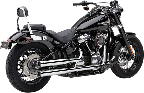 Cobra Chrome 3in Straight Cut Slip On Muffler w Race Pro Tip