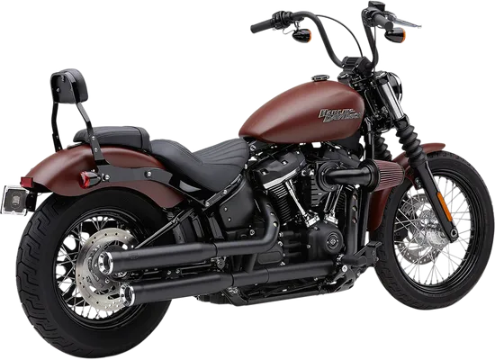 Cobra Black 3in Straight Cut Slip On Muffler w Race Pro Tip