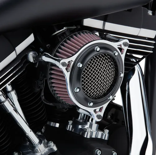 Cobra Black Ring Chrome Frame RPT Air Cleaner Filter Kit