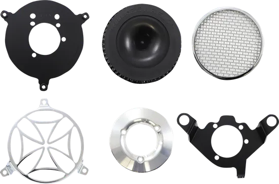 Cobra Chrome Cross Air Cleaner Filter Kit