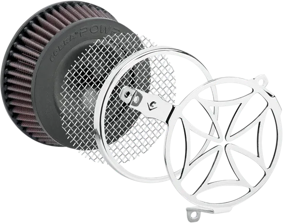 Cobra Chrome Cross Air Cleaner Filter Kit