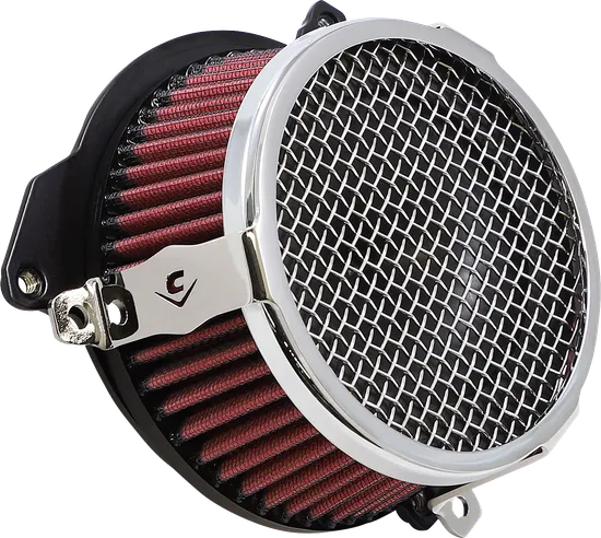 Cobra Chrome Plain Air Cleaner Filter Kit 3