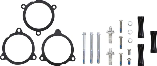 Cobra Chrome Ring Black Frame RPT Air Cleaner Filter Kit