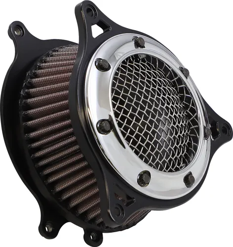 Cobra Chrome Ring Black Frame RPT Air Cleaner Filter Kit