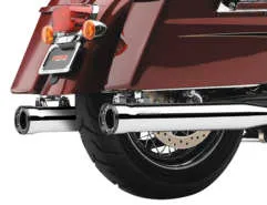 Cobra Chrome 3in Straight Cut Slip On Muffler w Race Pro Tip