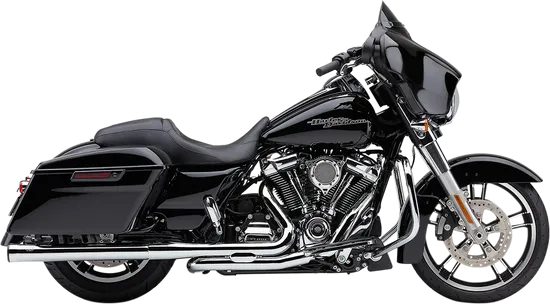 Cobra Chrome 3in Straight Cut Slip On Muffler w Race Pro Tip