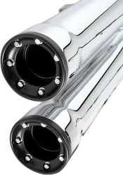 Cobra Chrome 3in Straight Cut Slip On Muffler w Race Pro Tip