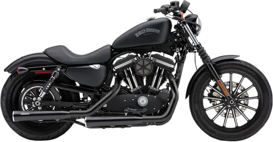 Cobra Black 3in Straight Cut Slip On Muffler w Race Pro Tip