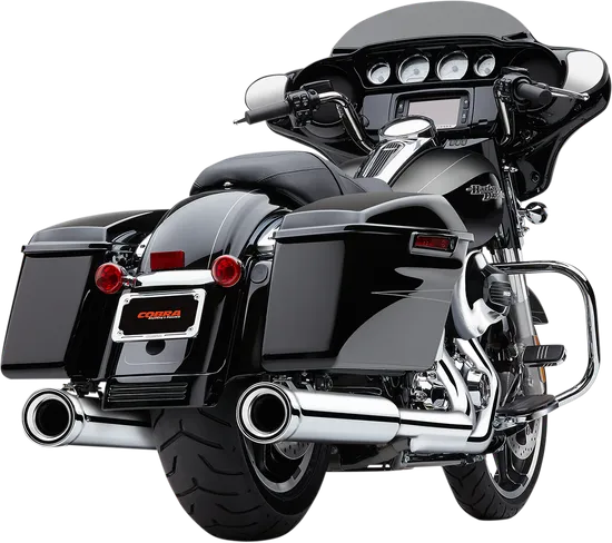 Cobra Chrome 4in Neighbor Hater Slip On Muffler Exhaust