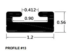 SP1 Black Replacement Slide Profile 13