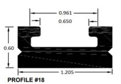 SP1 Black Replacement Slide Profile 18