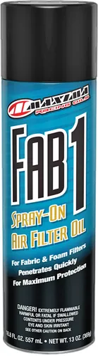 Maxima Fab 1 Fabric and Foam Spray On Air Filter Oil Treatment 13 oz