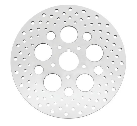 BC Front Brake Rotor Disc 11.5" Drilled Stainless Steel for Harley-Davidson 1