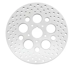 BC Front Brake Rotor Disc 11.5" Drilled Stainless Steel for Harley-Davidson