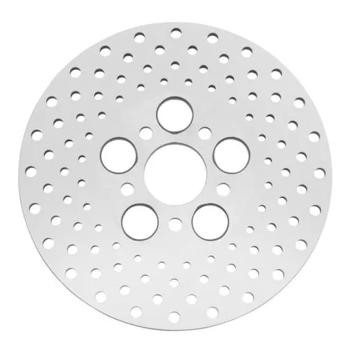 BC Front Rear Brake Rotor Disc 10" Drilled Stainless Steel Harley Electra Glide 1