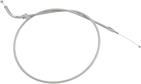 Motion Pro Armor Coat Stainless Steel Push Throttle Cable +2in