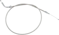 Motion Pro Armor Coat Stainless Steel Push Throttle Cable +2in