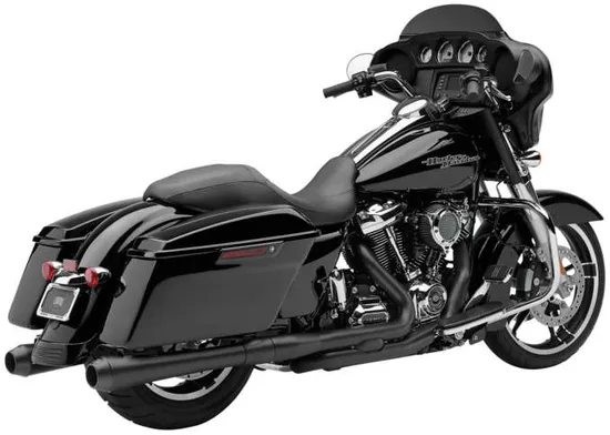 Cobra Black Steel Straight Cut Slip On Muffler Exhaust Tail Pipe