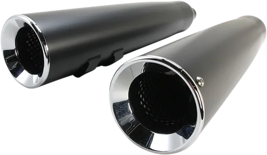Cobra Black 4.5in Power Flo Slip On Muffler Exhaust