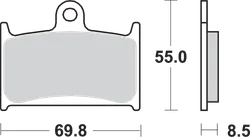 SBS Sintered Front Brake Pad Pair