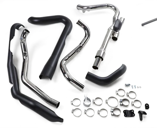 Cobra Black Pro Chamber Dual Bung Header Headpipes