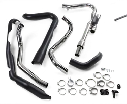 Cobra Black Pro Chamber Dual Bung Header Headpipes