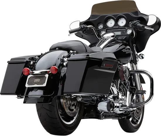 Cobra Chrome 4in 2 Into 1 Full Exhaust Muffler