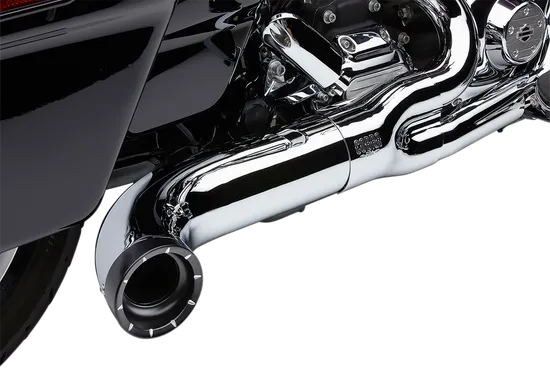 Cobra Chrome 4in 2 Into 1 Full Exhaust Muffler