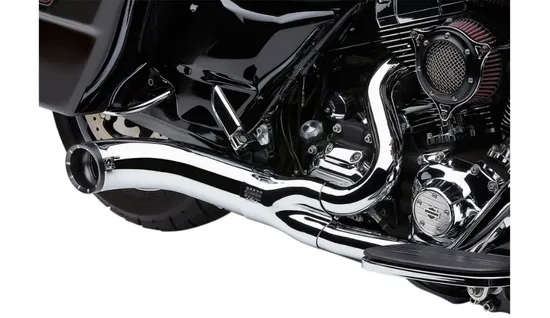 Cobra Chrome 4in 2 Into 1 Full Exhaust Muffler