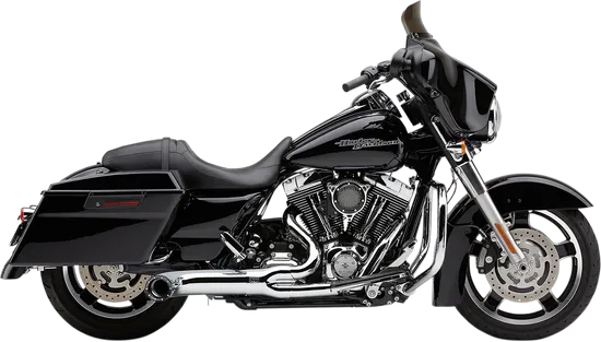 Cobra Chrome 4in 2 Into 1 Full Exhaust Muffler