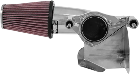 KN Aircharger Air Intake Filter Breather System Chrome