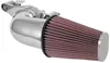 KN Aircharger Air Intake Filter Breather System Chrome