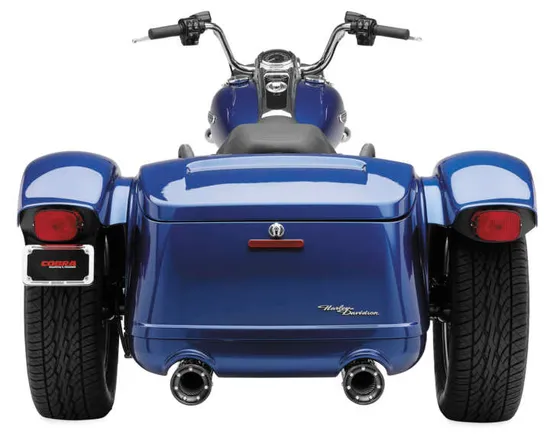 Cobra Chrome Straight Cut RPT Slip On Muffler Exhaust