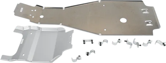 Moose Aluminum Chassis Belly Engine Guard 2pc Full Body Skid Plate