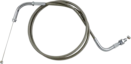Motion Pro Armor Coat Stainless Steel Push Throttle Cable +6in
