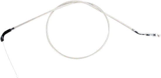 Motion Pro Armor Coat Stainless Steel Push Throttle Cable +4in