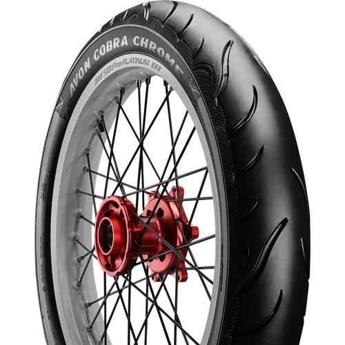 Avon Tire Cobra Chrome Bias Front Tire 120/70-21 68 V Blackwall Bias TL 3