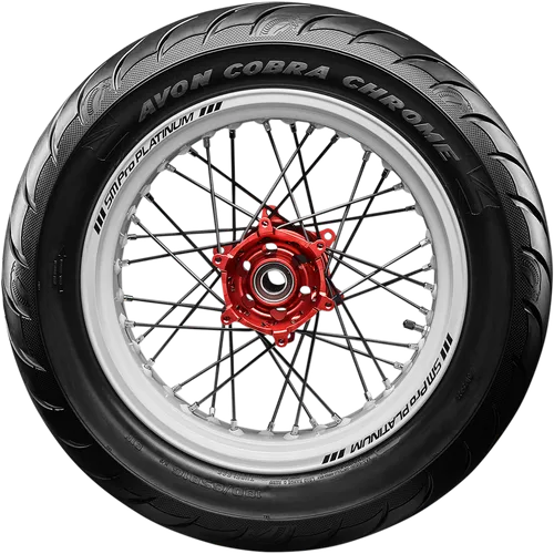 Avon Tire Cobra Chrome Bias Rear Tire 180/65-16 81 H Blackwall Bias TL 2