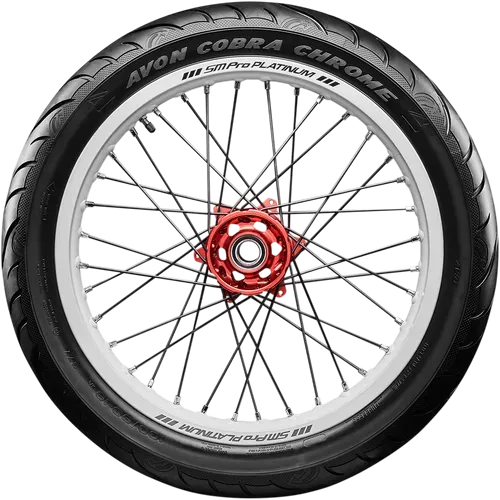 Avon Tire Cobra Chrome Bias Front Tire 110/90-19 62 H Blackwall 2