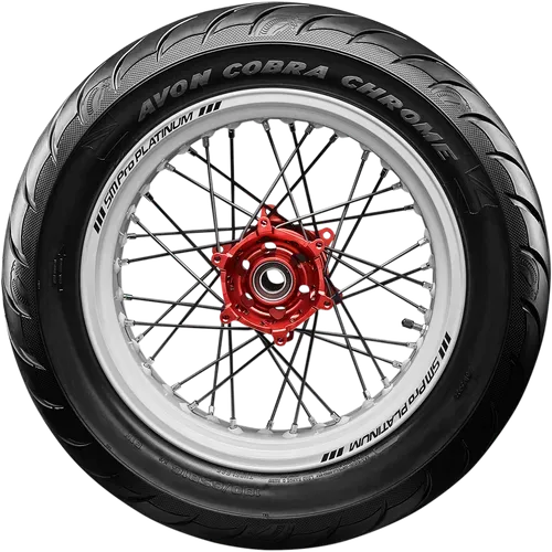 Avon Tire Cobra Chrome Bias Rear Tire 180/70-16 77 H Blackwall Bias TL 2