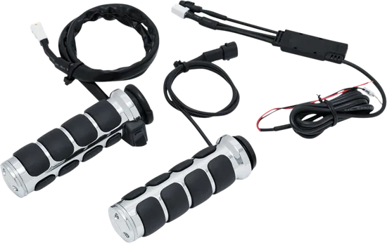 Kuryakyn Heated ISO Handlebar Grips Pair for Electronic Throttle