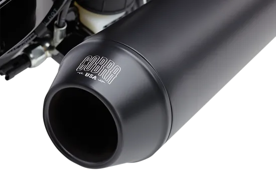 Cobra 4in Black El Diablo Full Exhaust Muffler Pipe