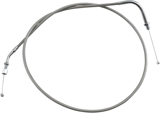 Motion Pro Armor Coat Stainless Steel Push Throttle Cable +6in