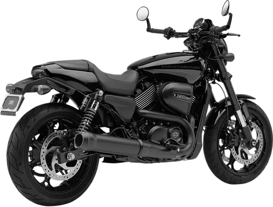 Cobra Black Steel Straight Cut Slip On Muffler Exhaust Tail Pipe