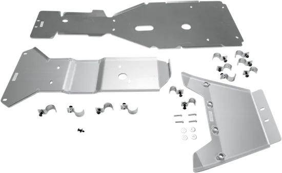Moose Aluminum Chassis Belly Engine Guard 3pc Full Body Skid Plate