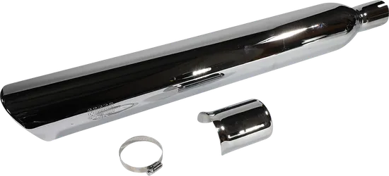 Cobra Chrome 4in 909 Scalloped Slip On Muffler