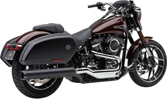 Cobra Black Neighbor Hater Dual Cut Slip On Muffler Exhaust