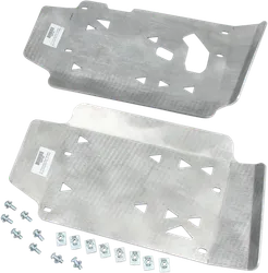 Moose Aluminum Left Right Floor Board Skid Plate Pair